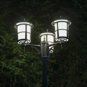 Vonkajší stĺpikový lampáš SU-MA CORDOBA II 3-ramenný čierny patina OGMWN 3 TD small 6