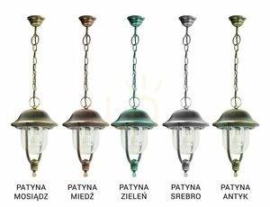 Vonkajšie závesné svietidlo SU-MA Prince čierna patina 25 cm K 1018/1/O small 3