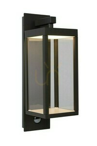 Vonkajšie nástenné svietidlo Lucide Clairette antracit LED IP54 pohybový senzor 28861/10/30 small 0