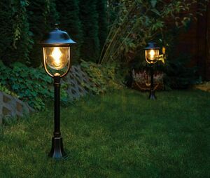 Vonkajšia stojacia lampa SU-MA Prince čierna 117 cm K 5002/2/O small 5