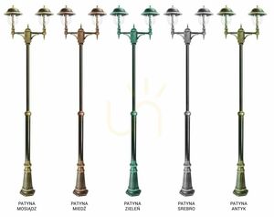 Vonkajšia stojaca lampa SU-MA Prince čierna patina 2x60 W OGMWN 2 O small 5