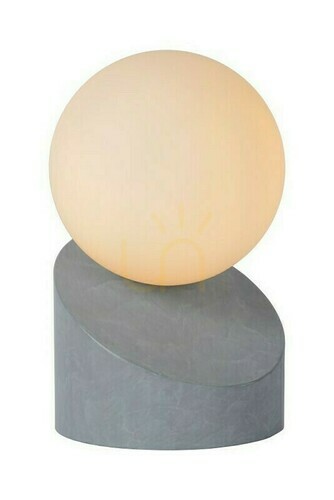Skontrolujte Stolová lampa Lucide LEN šedá sklo kov G9 5W 16 cm 45561/01/36
