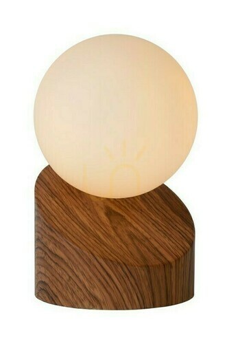 Skontrolujte Stolová lampa Lucide LEN tmavý vzhľad dreva 1xG9 10 cm 45561/01/70