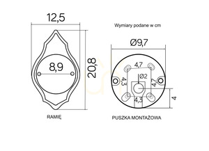 Vonkajšie nástenné svietidlo SU-MA Retro Classic II čierne, E27, K 3012/1/DH small 4