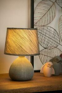 Stolová lampa Lucide RAMZI šedá keramika bavlna E14 26 cm 47506/81/36 small 3