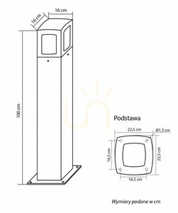 Vonkajšie stojace svetlo SU-MA TALES CCT antracit 100 cm IP65 TL-1000 small 4