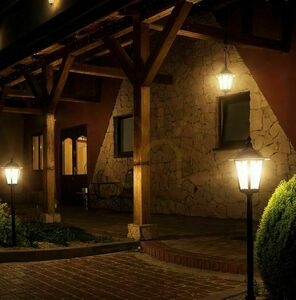 Vonkajšia stojacia lampa SU-MA čierna vintage 114 cm K 5002/2 small 4
