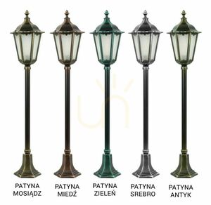Vonkajšia stojacia lampa SU-MA čierna vintage 114 cm K 5002/2 small 7