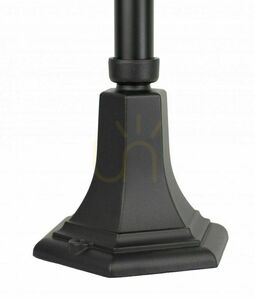 Vonkajšia stojacia lampa SU-MA Retro Classic II čierna 165 cm K 5002/1/H small 2