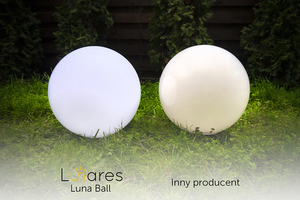 Záhradná guľa Lunares Luna Ball 60 cm biely lesk LED E27 IP44 LB60B small 4