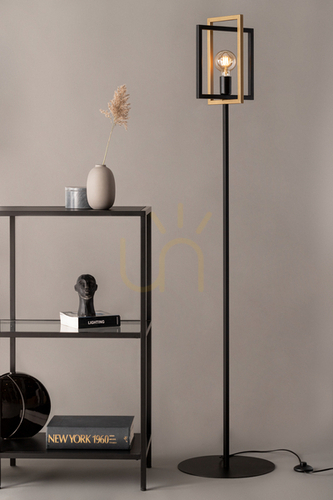 Skontrolujte Podlahová lampa Sigma Eden čierna/zlatá E27 50253