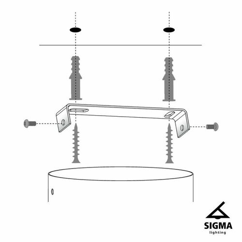 Skontrolujte Stropné svietidlo Sigma GLORY 1 čierne sivé 40512