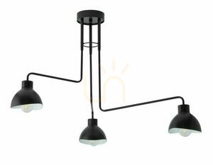 Stropné svietidlo Sigma HOLI 3 čierna/biela 60W E27 32449 small 0