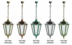 Vonkajšie závesné svietidlo SU-MA Retro Maxi čierne patina K 1018/1/BD small 4