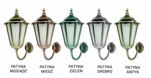 Vonkajšie nástenné svietidlo SU-MA Retro Maxi čierne patina K 3012/1/BD g small 5