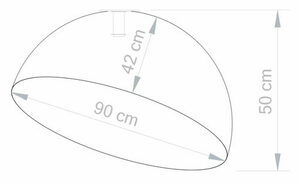 Stropné svietidlo Sigma Sfera 90 strieborná E27 32455 small 4