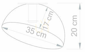 Stropné svietidlo Sigma Sfera 35 biela zlatá 32466 small 3