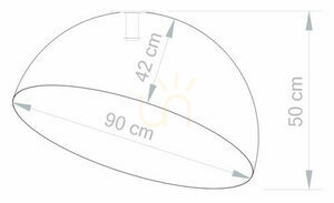Plafón Sigma Sfera 90 čierna medená 32467 small 3