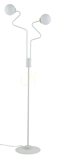 Skontrolujte Podlahová lampa Sigma Zigzag biela/zlatá 2x G9 50270