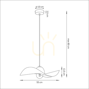 Závesné svietidlo Sigma Kapello M 55 cm čierna/zlatá 32347 small 6