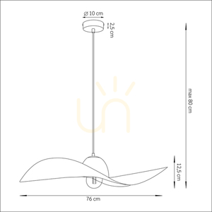 Závesné svietidlo Sigma Kapello L 76 cm hnedé medené, E27, SKU 32351 small 7