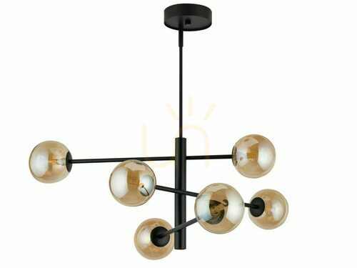 Skontrolujte Závesné svietidlo Sigma ORO 6 čierne/amber 6x G9 12W 32073