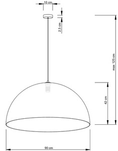 Závesné svietidlo Sigma Sfera 90 strieborné 30130 small 1