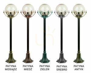 Vonkajšia stojacia lampa SU-MA Ball čierna patina 102 cm K 5002/2/KPO small 8