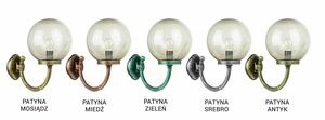 Vonkajšie nástenné svietidlo SU-MA KULE Classic čierna patina K 3012/1/K 250 P small 5