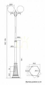 Vonkajšia stojaca lampa SU-MA KULE čierna 2xE27 nastaviteľná OGMWN 2 300 small 6