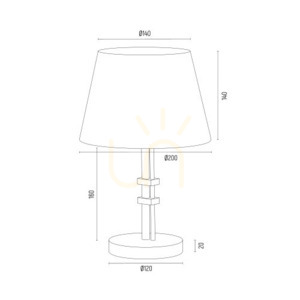 Stolová lampa ARGON Atrani krémová staré zlato 8354 small 3