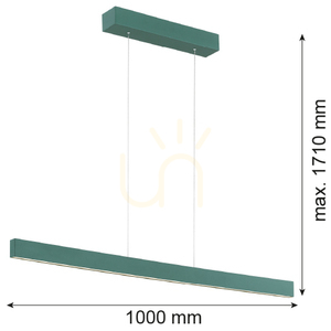 Závesné svietidlo ARGON Balance zelené LED 3000K 1x3W 8305 small 3