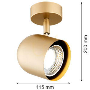 Nástenné svietidlo ARGON ISOLA zlaté GU10 SKU 8260 small 4