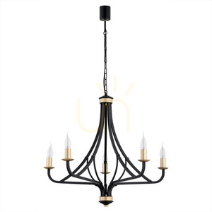Luster ARGON LORENZO čierna zlatá 5xE14 700 mm 2171 small 1