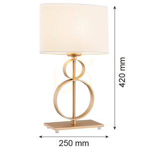 Stolová lampa ARGON PERSEO krémová zlatá E27 8310 small 2