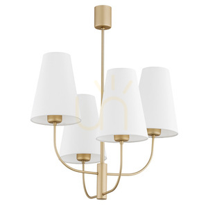 Luster ARGON SAFIANO biely zlatý 4x E27 1821 small 1
