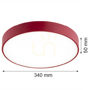 Plafón LED ARGON TIAMO červený 340mm 2W 4000K IP20 8334 small 3
