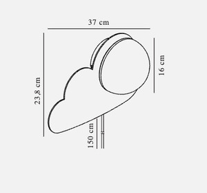Nástenné svietidlo Skyku Cloud White Nordlux small 2