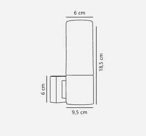 Kúpeľňové nástenné svietidlo Tangens z brúsenej ocele IP44 Nordlux small 2