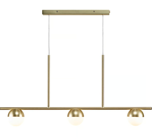 Skontrolujte Závesné svietidlo nad stôl Contina 3 Brass Nordlux