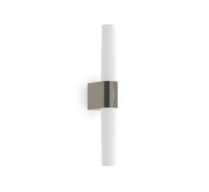 Kúpeľňové LED nástenné svietidlo Nordlux Helva Double, 9,5 W, 3000/4000 K, IP44, kefovaný nikel, 42,5 cm small 3