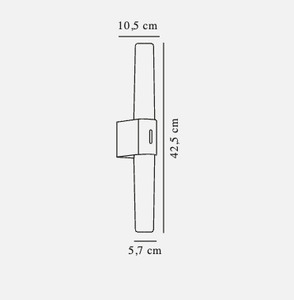 Kúpeľňové LED nástenné svietidlo Nordlux Helva Double, 9,5 W, 3000/4000 K, IP44, kefovaný nikel, 42,5 cm small 4