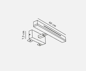 Nástenné svietidlo nad zrkadlo Nordlux Otis 60 chróm LED 17 W 1650 lm 3000 K IP44 small 3