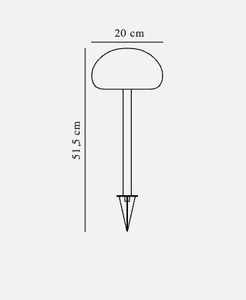 Akumulátorové záhradné svietidlo so zapichovacím hrotom Nordlux Sponge Spike, biele, LED 2700 K small 4