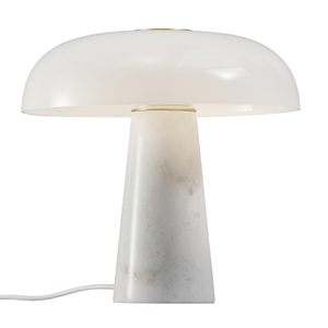 Lesklá biela mramorová stolová lampa od spoločnosti Nordlux small 0