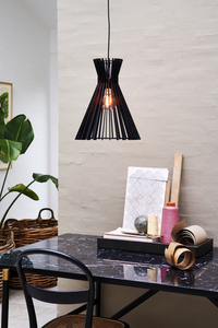 Závesné svietidlo Nordlux Groa 34 čierne drevené E27 60 W small 4