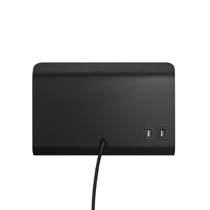 Nástenné svietidlo s poličkou + 2 USB porty Roomi black Nordlux small 5