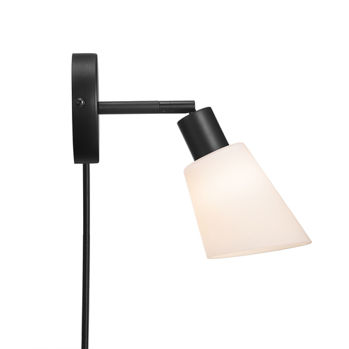 Skontrolujte Nástenné svietidlo Molli Black/Opal Nordlux