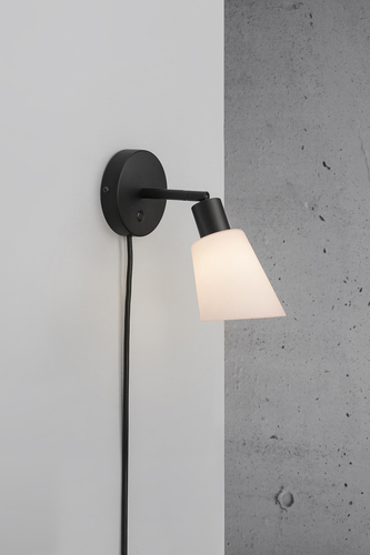 Skontrolujte Nástenné svietidlo Molli Black/Opal Nordlux