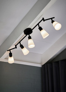 Stropné svietidlo Cole 5-Rail Black/Opal od spoločnosti Nordlux small 1